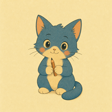 mo, the friendly little illustrator.